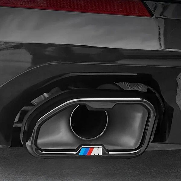 Накладки на выхлоп для BMW X3 G01, X4 G02 2021- Черный глянец M-Paket 522502 фото