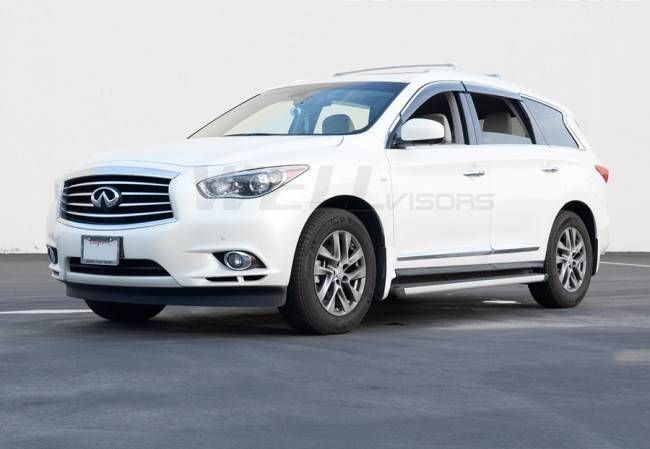 Дефлектори вікон для Infiniti JX35, QX60 2013- з хром молдингом WELLvisors 3-847IN010 197264 фото