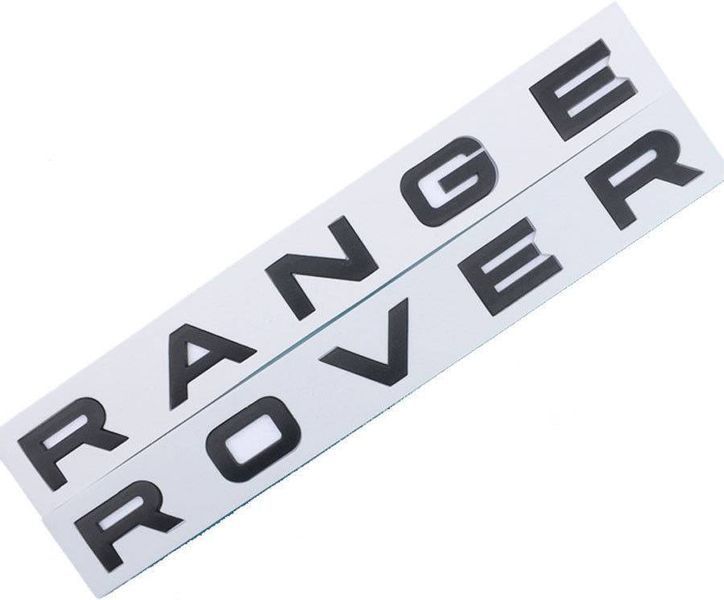 Автологотип емблема напис Land Rover Range Rover чорний мат Lr062324 164317 фото Автологотип емблема напис Land Rover Range Rover чорний мат Lr062324 164317 фото