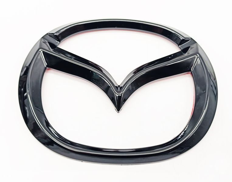Автологотип емблеми Mazda CX-30 в решітку + на кришку багажника чорний глянець 521670 фото