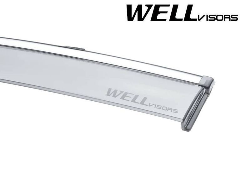 Дефлектори вікон для Cadillac CT6 2016- з хром молдингом WELLvisors 3-847CA005 208872 фото