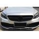 Решетка радиатора на Mercedes C-class W205 2014-2018 AMG Black под камеру 522631 фото 3