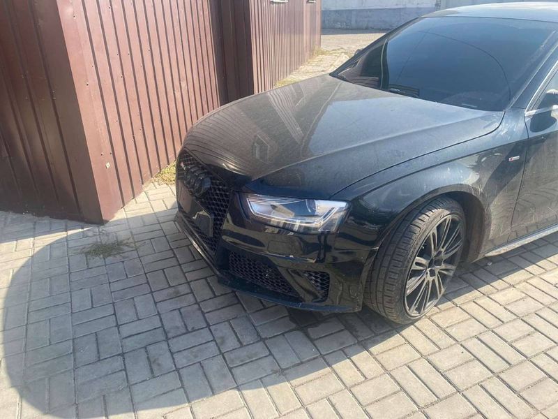 Передний бампер на Audi A4 B8 2011-2015 в стиле RS4 428733 фото