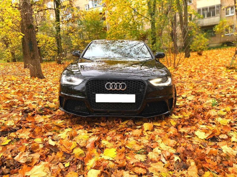 Передний бампер на Audi A4 B8 2011-2015 в стиле RS4 428733 фото