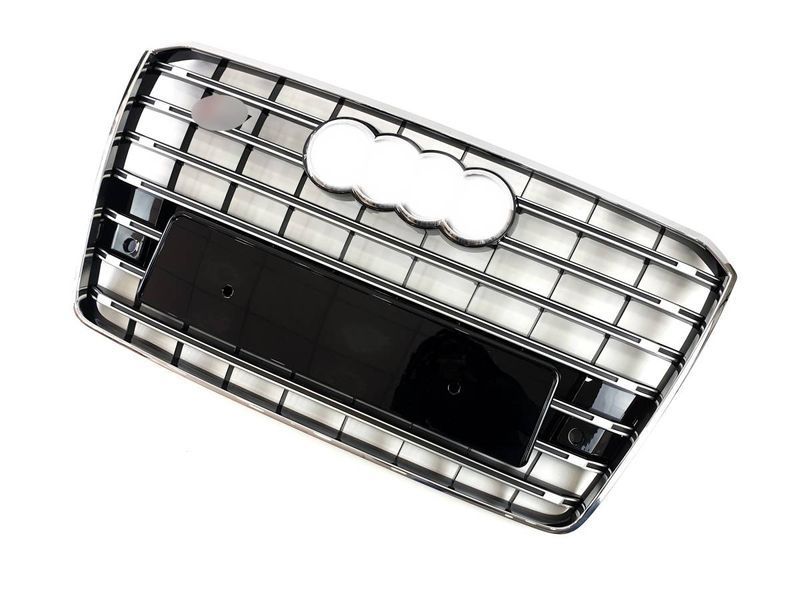 Решетка радиатора на Audi A8 2014-2017 в стиле S8 Chrome Black 427410 фото