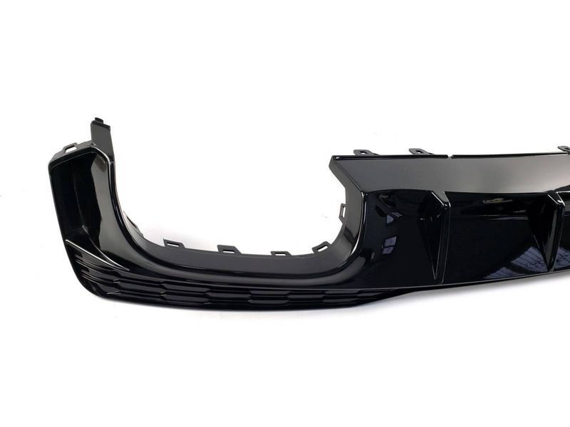 Диффузор (заднего бампера) Full Black/Black Pipe (в стиле S7) S-Line на Audi A7 2017-2023 429709 фото