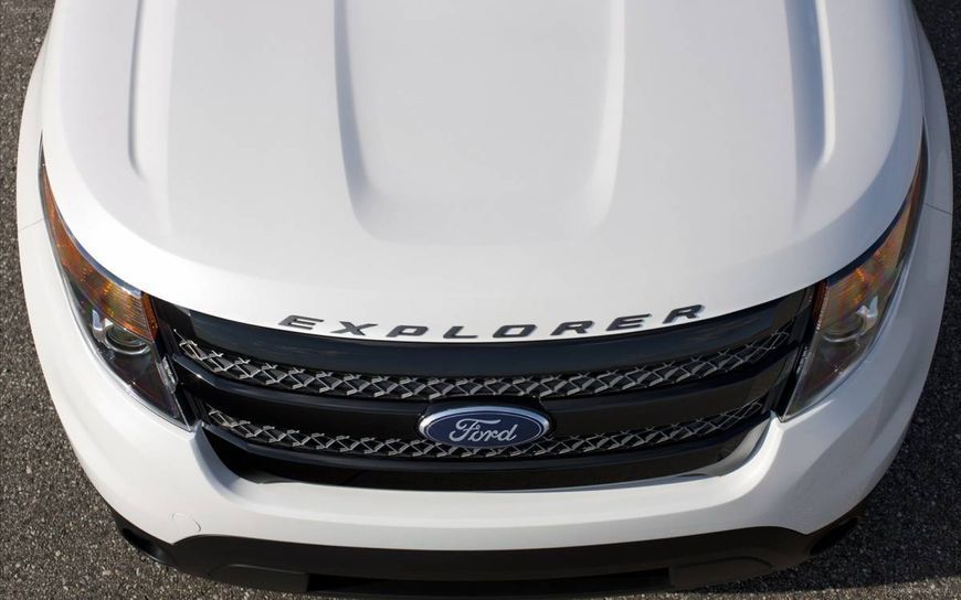 Автологотип шильдик эмблема надпись Ford Explorer на капот графит 240221 фото