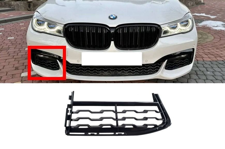 Решетки в бампер RH на BMW 7 G11, G12 2015-2019 430050 фото