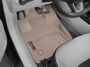 3D килимки для Jeep Compass 2017- передні бежеві WeatherTech 4512051 239963 фото