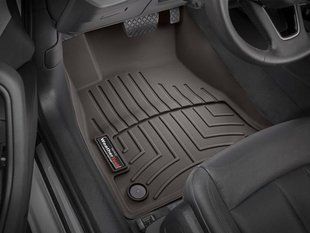 3D килимки для Audi A4 B9, A5 2016- какао передні WeatherTech 479371 239822 фото