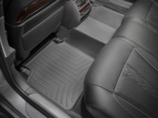 3D килимки для BMW 7 G11 2015- X-drive чорні передні з консоллю WeatherTech 448741 141578 фото