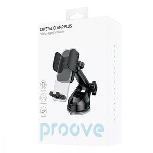 Автотримач Proove Crystal Clamp Plus Suction Type Car Mount (чорний) 523306 фото