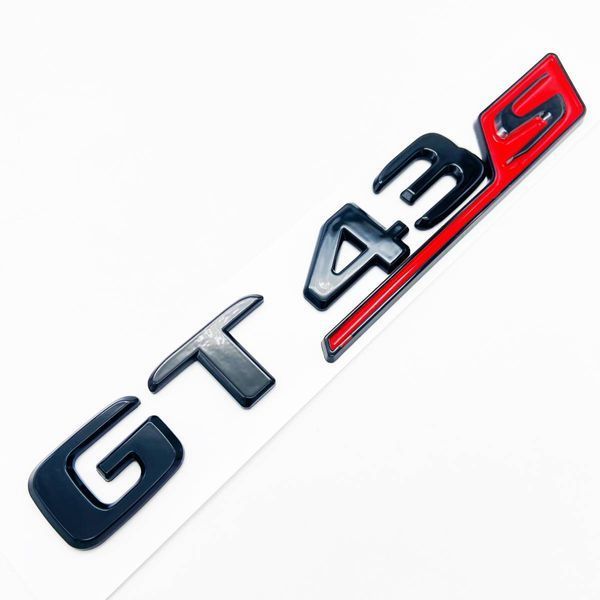 Автологотип емблема напис Mercedes GT43 Black Package чорний глянець 414146 фото
