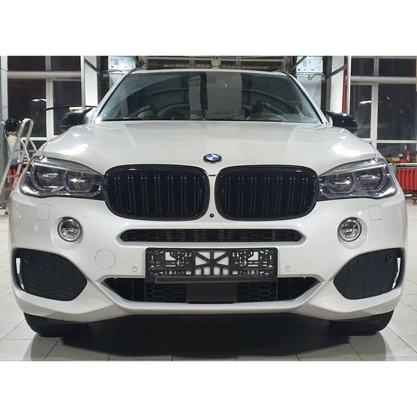 Решетка радиатора на BMW X5 F15, X6 F16 2013-2018 M-Look Black 138361 фото