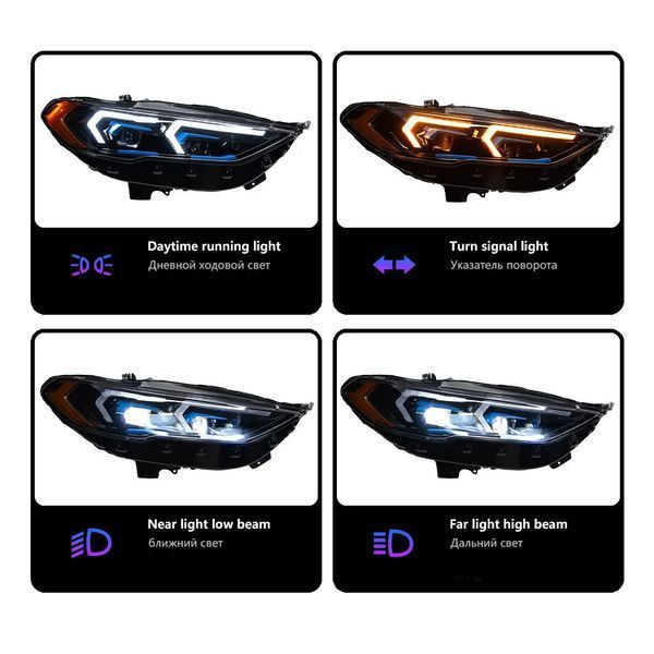 Передні фари на Ford Mondeo, Fusion 2017-2020 Full LED стиль G20 430434 фото