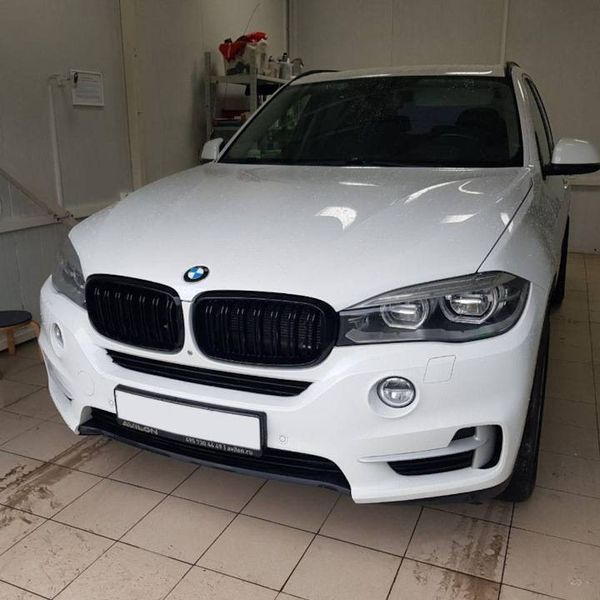 Решетка радиатора на BMW X5 F15, X6 F16 2013-2018 M-Look Black 138361 фото