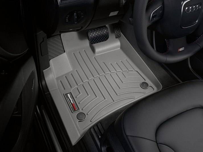 3D коврики для Audi Q7 2006-2014 cерые передние WeatherTech 461511 186512 фото