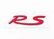 Автологотип шильдик эмблема надпись Porsche RS Red красный 523059 фото 2