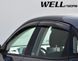 Дефлектори вікон для Hyundai Kona 2018- з чорним молдингом WELLvisors 3-847HY018 208974 фото 3