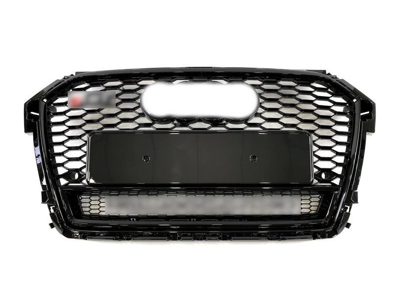 Решітка радіатора на Audi A1 2014-2019 стиль RS1 Black Quattro 427262 фото