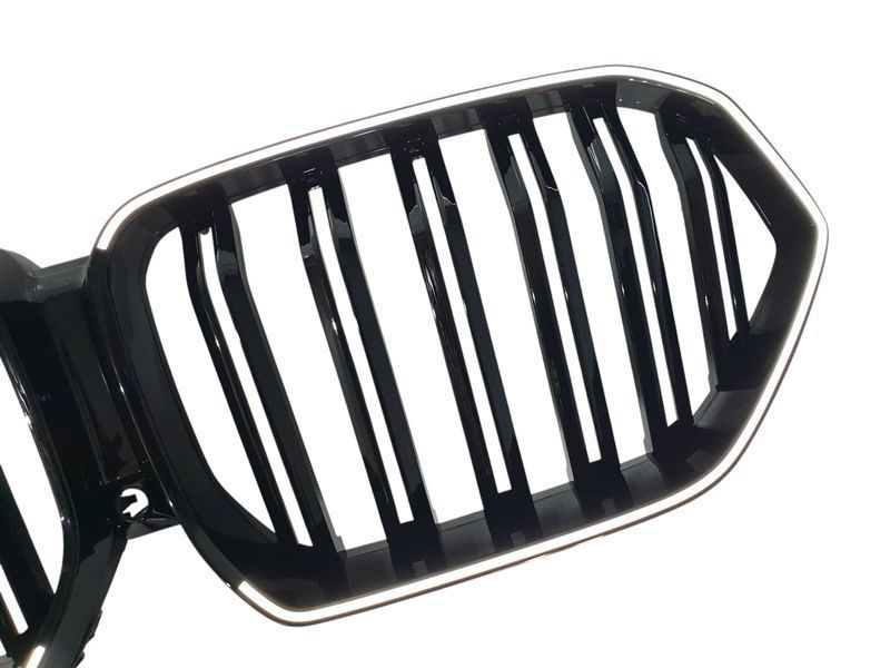 Ноздры Черный глянец LED (Iconic Glow) 2bar на BMW X6 G06 2019-2022 года 522731 фото