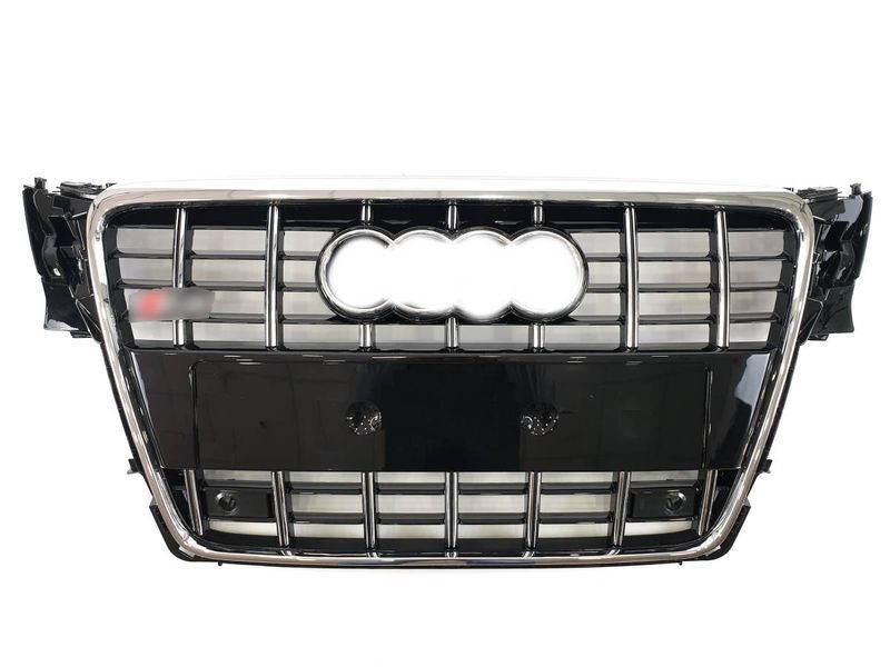 Решітка радіатора на Audi A4 B8 2007-2011 стиль S4 Chrome Black 427369 фото
