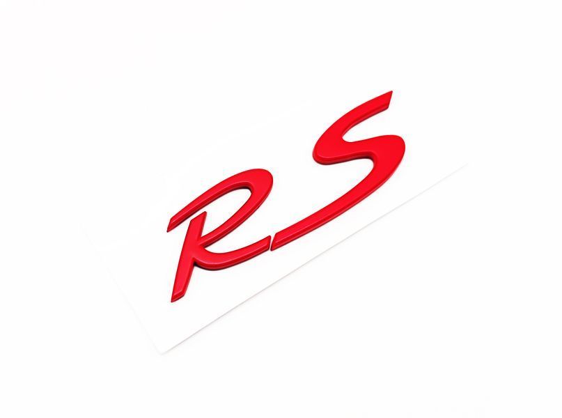 Автологотип шильдик эмблема надпись Porsche RS Red красный 523059 фото
