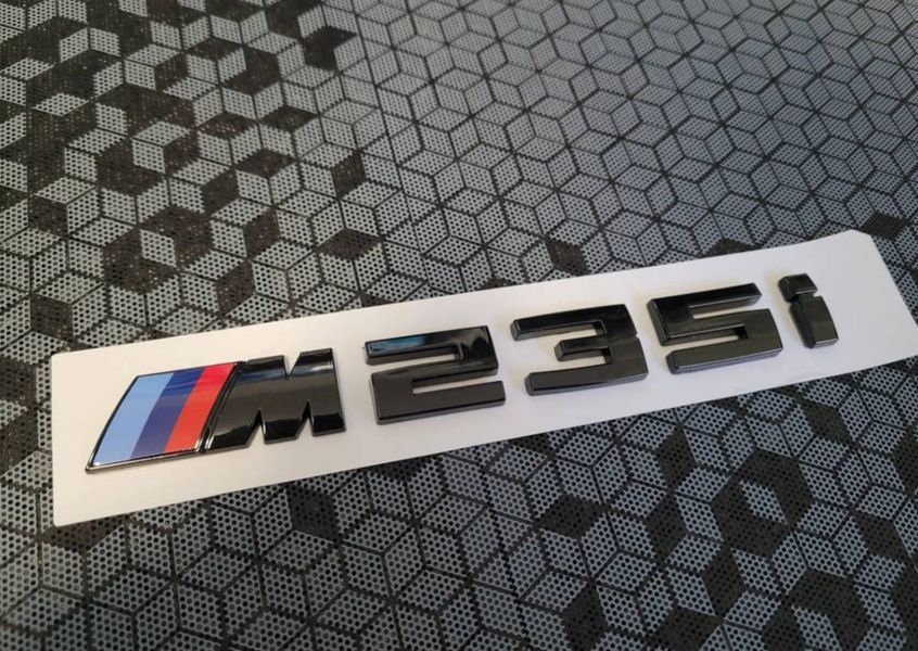 Автологотип шильдик эмблема надпись BMW M235i Black Shadow Edition 418070 фото