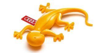 Освіжувач повітря в авто Audi Gecko жовтий 52357 фото