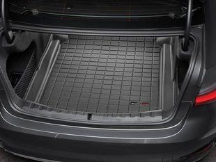 Килимок у багажник для BMW 3 G20, 4 G22 2019- без запаски чорний WeatherTech 401261 142125 фото