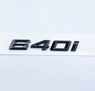 Автологотип емблема напис BMW 640i Black Shadow Edition 422837 фото