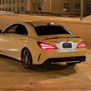 Спойлер на Mercedes CLA-class C117 2013-2019 FD Style чорний глянець 430350 фото