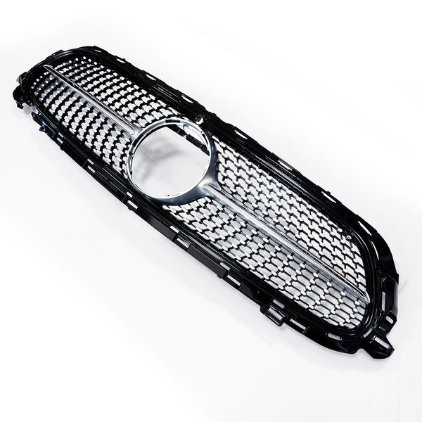 Решітка радіатора на Mercedes E-class W213 2020-2023 AMG Diamond під камеру Chrome 522773 фото
