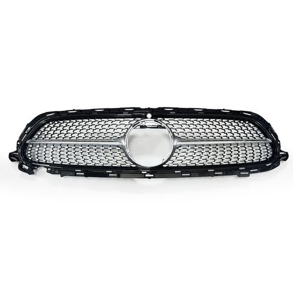 Решітка радіатора на Mercedes E-class W213 2020-2023 AMG Diamond під камеру Chrome 522773 фото