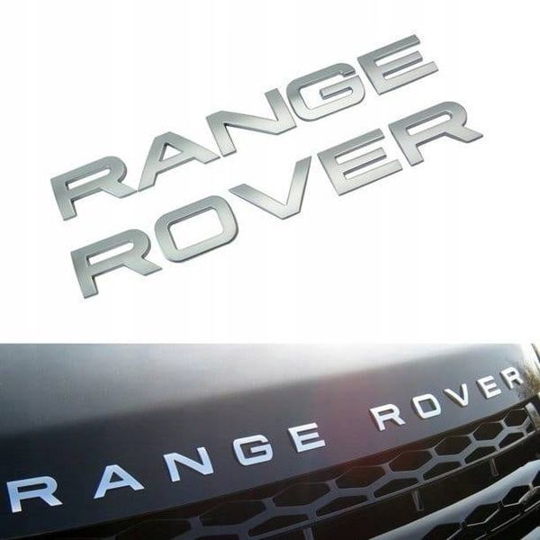 Автологотип эмблема надпись Land Rover Range Rover серая матовая Lr062324 37229 фото
