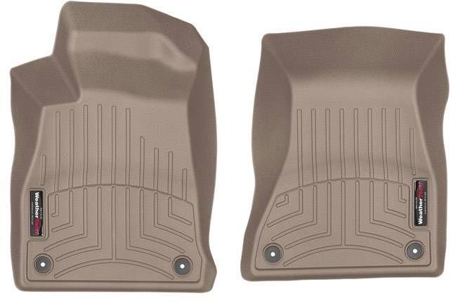 3D килимки для Audi A4 B9, A5 2016- бежеві передні WeatherTech 459371 239820 фото