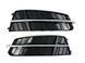 Решітки в бампер на Audi A6 C7 2014-2018 S-Line стиль S6 Chrome Black 429155 фото 1
