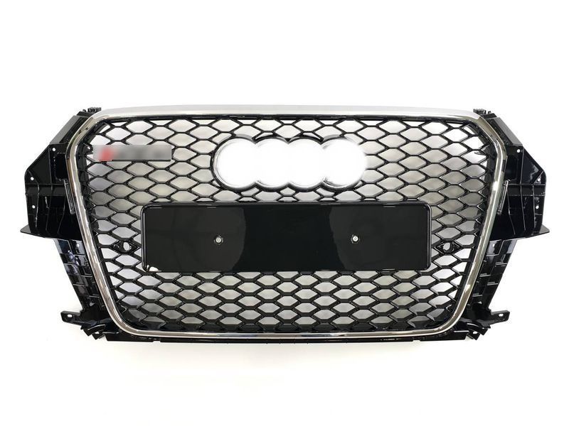 Решетка радиатора на Audi Q3 2011-2014 в стиле RSQ3 Chrome Black 427339 фото Решетка радиатора на Audi Q3 2011-2014 в стиле RSQ3 Chrome Black 427339 фото