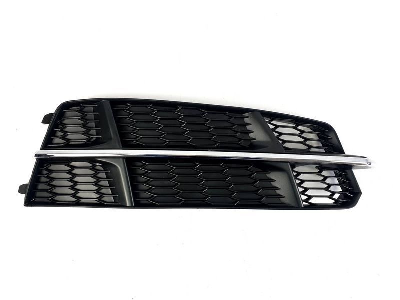Решітки в бампер на Audi A6 C7 2014-2018 S-Line стиль S6 Chrome Black 429155 фото