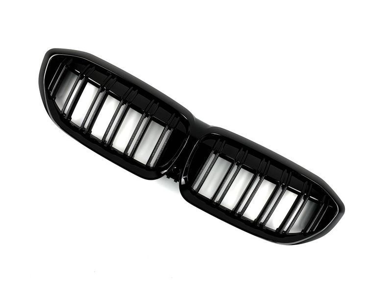 Решітка радіатора на BMW 3 G20, G21 2018-2022 M-Look Black 429065 фото