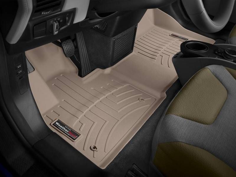 3D килимки для BMW i3 2013- бежеві передні WeatherTech 455691 46198 фото
