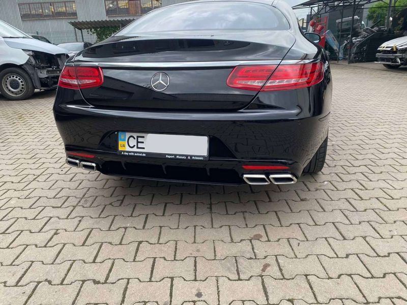 Комплект обвісу передній і задній бампер на Mercedes S-class C217 Coupe 2015-2017 стиль S63 AMG 428587 фото