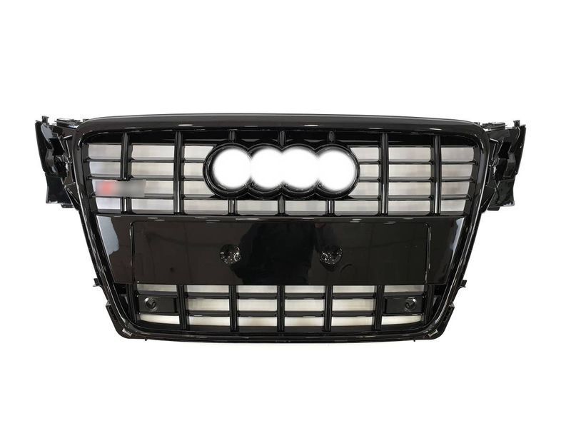 Решетка радиатора на Audi A4 B8 2007-2011 в стиле S4 Black 427371 фото