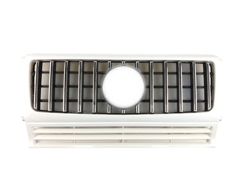 Решітка радіатора на Mercedes G-class W463 1990-2018 GT Chrome White 427635 фото Решітка радіатора на Mercedes G-class W463 1990-2018 GT Chrome White 427635 фото