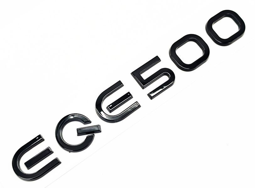Автологотип емблема напис Mercedes EQE500 чорний глянець 521672 фото