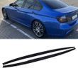Накладки леза під пороги на BMW 3 F30, F31 2011-2018 M-Performance Чорний глянець 428605 фото