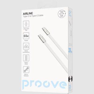 USB Кабель Type-C to Type-C Proove AirLine 60W (1m) 523308 фото