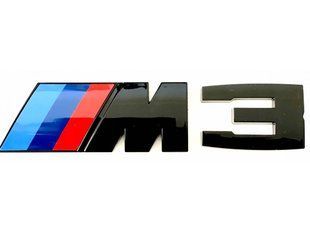 Автологотип емблема напис BMW M3 Black Shadow Edition глянець на кришку багажника 327055 фото