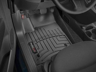 3D килимки для Fiat 500, 500e, 500C 2007- чорні передні WeatherTech 443691 141616 фото