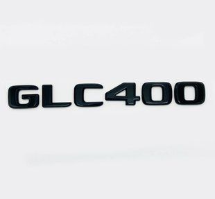 Автологотип емблема напис Mercedes GLC400 Black Package чорний глянець 400137 фото